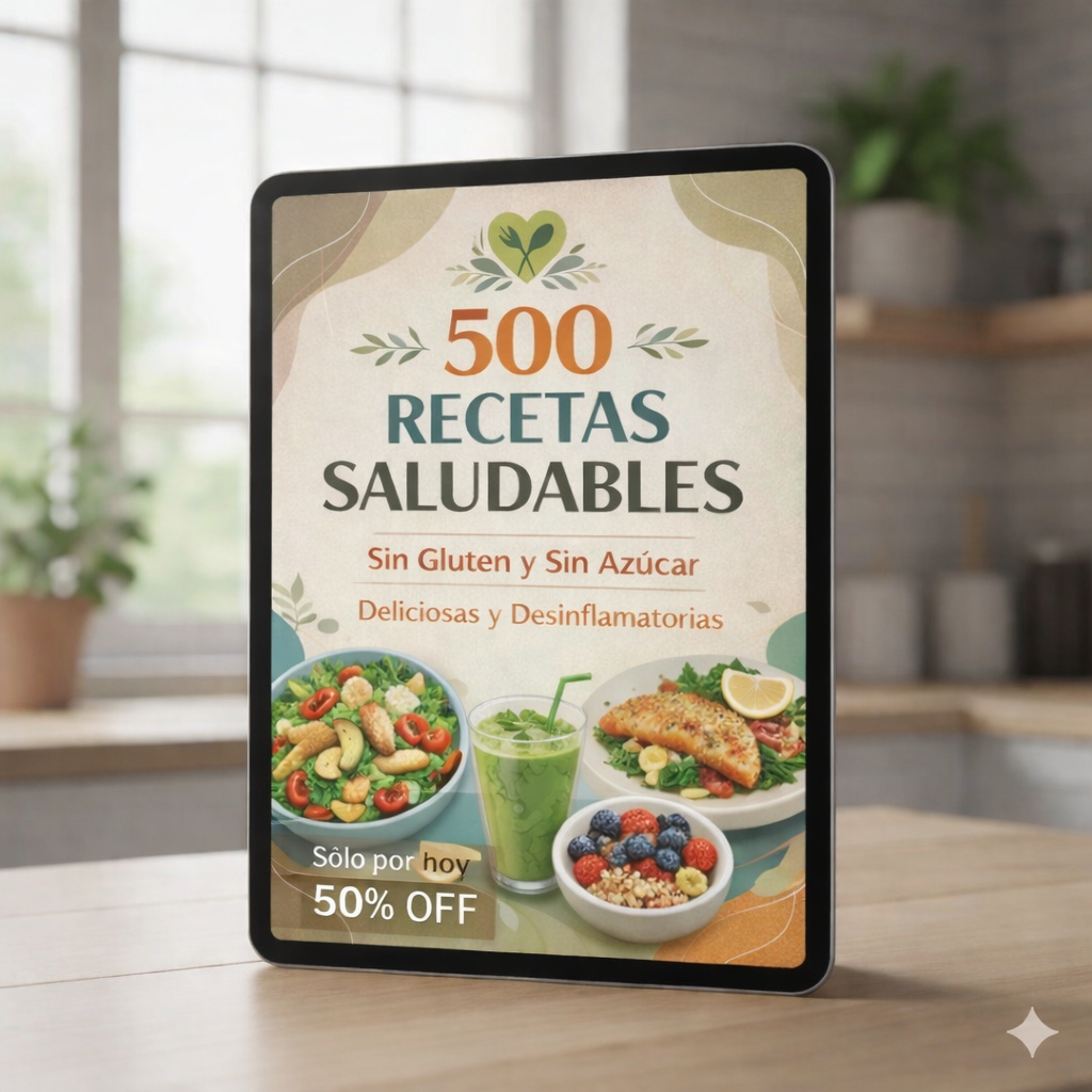 500 Recetas Saludables Sin Azúcar y Sin Gluten